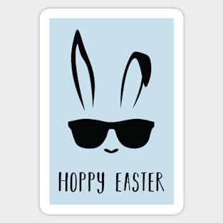 Cute and Cool Hoppy Easter Bunny Sticker